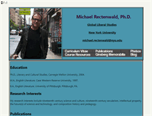 Tablet Screenshot of michaelrectenwald.com